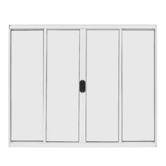 Leroy Merlin Janela de correr 4 folhas alumínio pintado branco 1,00x2,00m linha home 3a alumínio oferta
