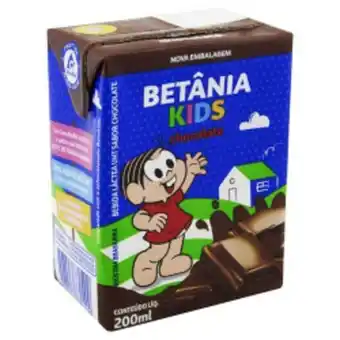 Bebida láctea uht chocolate betânia kids caixa 200ml