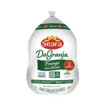 Supermercados Pague Menos Frango inteiro seara sem miúdos da granja 2,500kg oferta