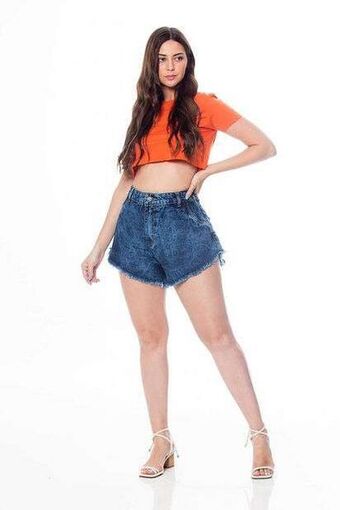 Marisa Shorts jeans feminino gode mucs 6600 azul oferta