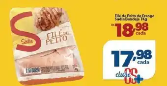 File de Peito de Frango Sadia Bandeja 1kg