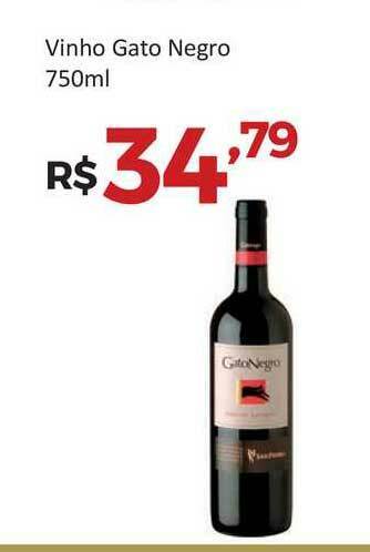 Villarreal Supermercados Vinho Gato Negro 750ml oferta