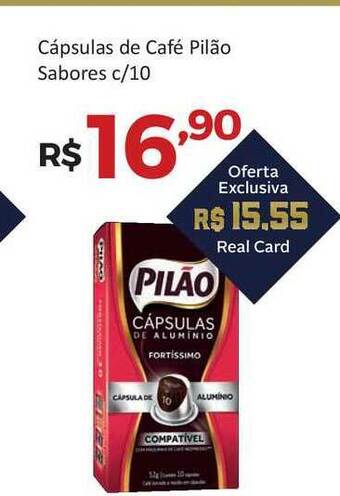 Villarreal Supermercados Cápsulas De Café Pilão Sabores c/10 oferta