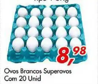 Barbosão Extra Supermercados Ovos Brancos Superovos Com 20 Unid oferta