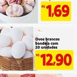 Mercado Extra Ovos brancos oferta