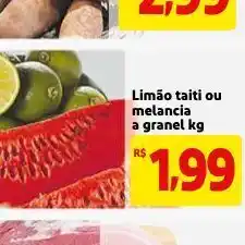 Limão taiti ou melancia