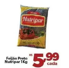 Casa do Sabão Feijao Preto Nutripar 1kg oferta
