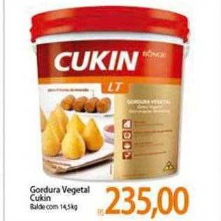 Gordura Vegetal Cukin
