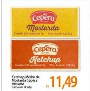 Atacadão Ketchup Ou Molho De Mostarda Cepèra oferta