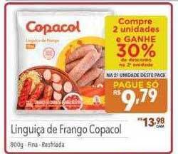 Supermercados Condor Linguiça De Frango Copacol oferta