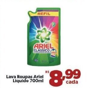 Lava roupas Ariel Liquido 700ml