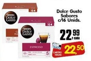 Higa's Supermercado Dolce Gusto Sabores c/16 unids. oferta