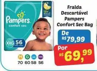 Fralda Descartável Pampers Confort Sec Bag