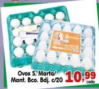 Higa's Supermercado Ovos S. Marta/ Mant. bco. c/20 oferta