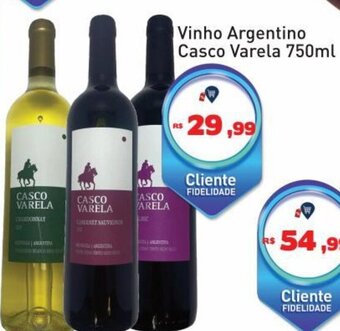 Vinho argentino casco varela 750ml