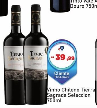 Vinho chileno tierra sagrada seleccion 750ml