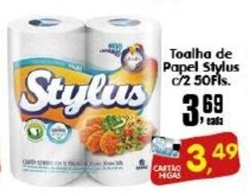 Higa's Supermercado Toalha De Papel Stylus c/2 50fls. oferta