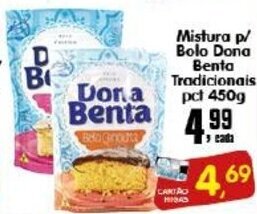 Higa's Supermercado Mistura p/ Bolo Dona Benta tradicionais pct 450g oferta