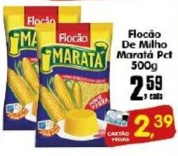 Higa's Supermercado Flocao de Milho Marata pct 500g oferta