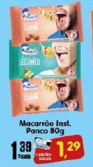Higa's Supermercado Macarrao Inst. Panco 80g oferta