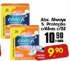 Abs. Always S. Protecao c/abas c/32