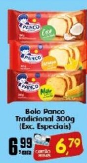 Higa's Supermercado Bolo Panco Tradicionais 300g oferta