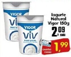 Higa's Supermercado Iogurte Natural Vigor 150g oferta