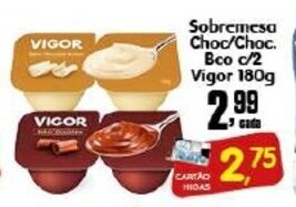 Higa's Supermercado Sobremesa Choc/ Choc. Bco c/2 Vigor 180g oferta