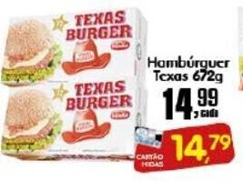 Higa's Supermercado Hamburguer Texas 672g oferta