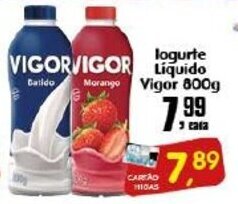 Higa's Supermercado Iogurte Liquido Vigor 800g oferta