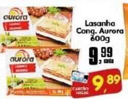 Higa's Supermercado Lasanha Cong. Aurora 600g oferta