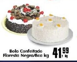 Bolo Confeitado floresta Negra/ Bca 1kg