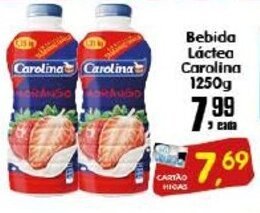 Higa's Supermercado Bebida lactea Carolina 1250g oferta