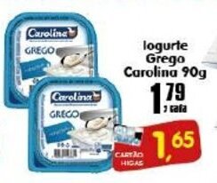 Higa's Supermercado Iogurte Grego Carolina 90g oferta