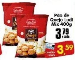 Higa's Supermercado Pao de Queijo Ludi Mix 400g oferta
