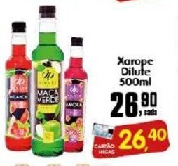 Higa's Supermercado Xarope Dilute 500ml oferta