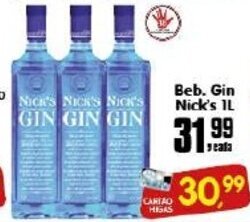 Higa's Supermercado Beb. Gin Nick's 1L oferta