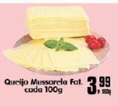 Queijo Mussarela Fat. cada 100g