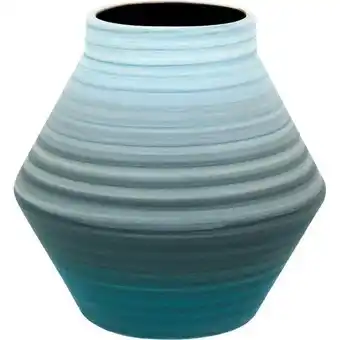 Pão de Açúcar Vaso cerâmica azul 16x16x16cm oferta