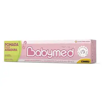 Droga Raia Pomada contra assaduras babymed menina com 45g oferta