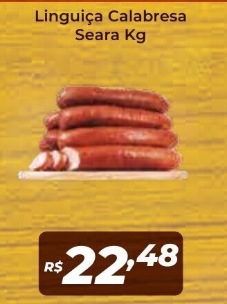 Atakarejo Linguica Calabresa Seara 1kg oferta