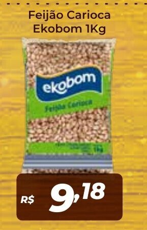 Atakarejo Feijao Carioca Ekobom 1kg oferta