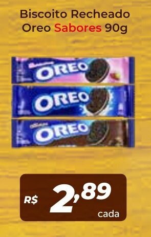 Atakarejo Biscoito Recheado Oreo Sabores 90g oferta
