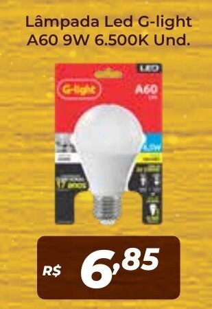 Atakarejo Lampada Led G-light A60 9w 6500k Unid. oferta