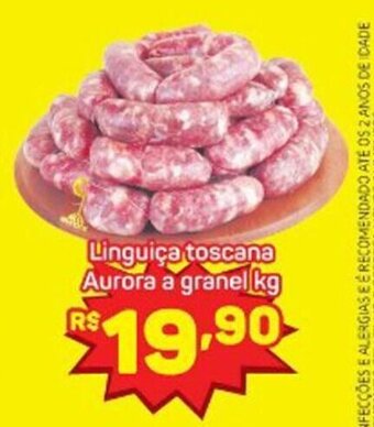 Compre Bem Linguica toscana Aurora a granel 1kg oferta