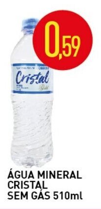Agua Mineral Cristal sem gas 510ml