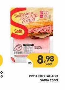Supermercados Real Presunto Fatiado Sadia oferta