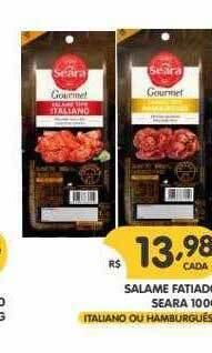 Supermercados Real Salame Fatiado Seara oferta