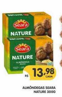 Supermercados Real Almôndegas Seara Nature oferta