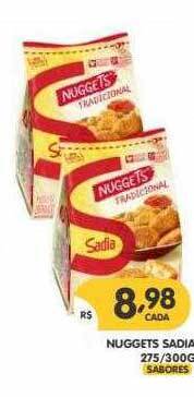 Supermercados Real Nuggets Sadia oferta